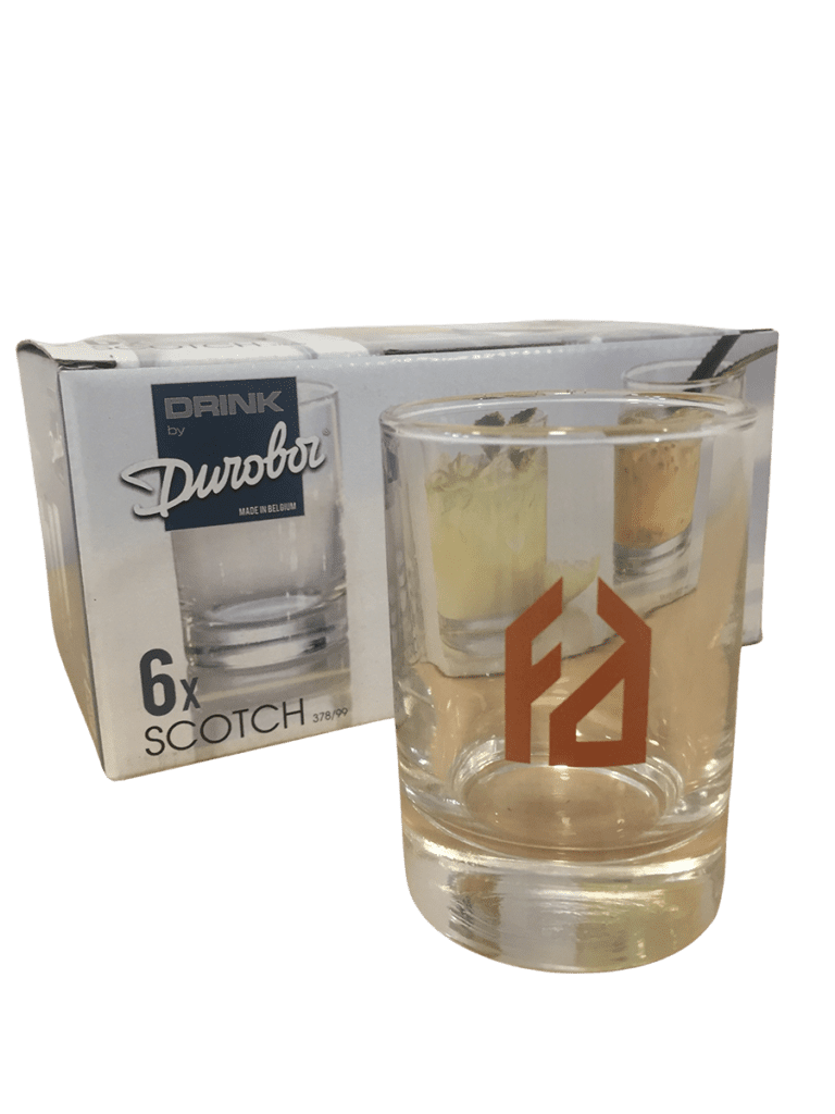 6 VERRES SÉRIGRAPHIÉS 16cl