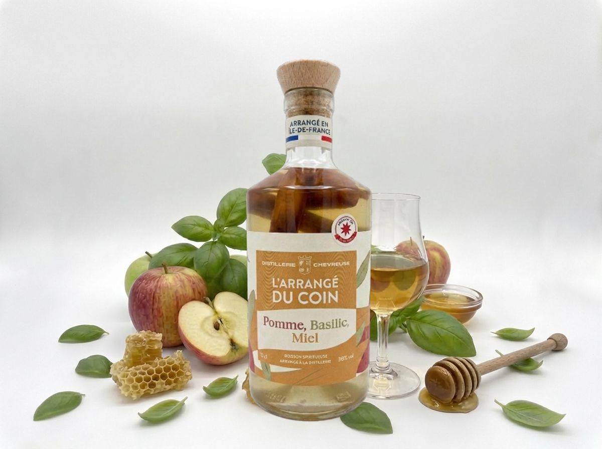 L’ARRANGÉ DU COIN POMME - BASILIC - MIEL Distillerie Chevreuse